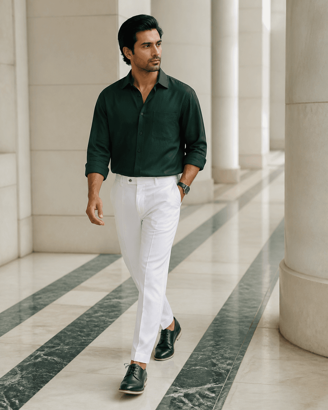 Rue Derby in Midnight Green