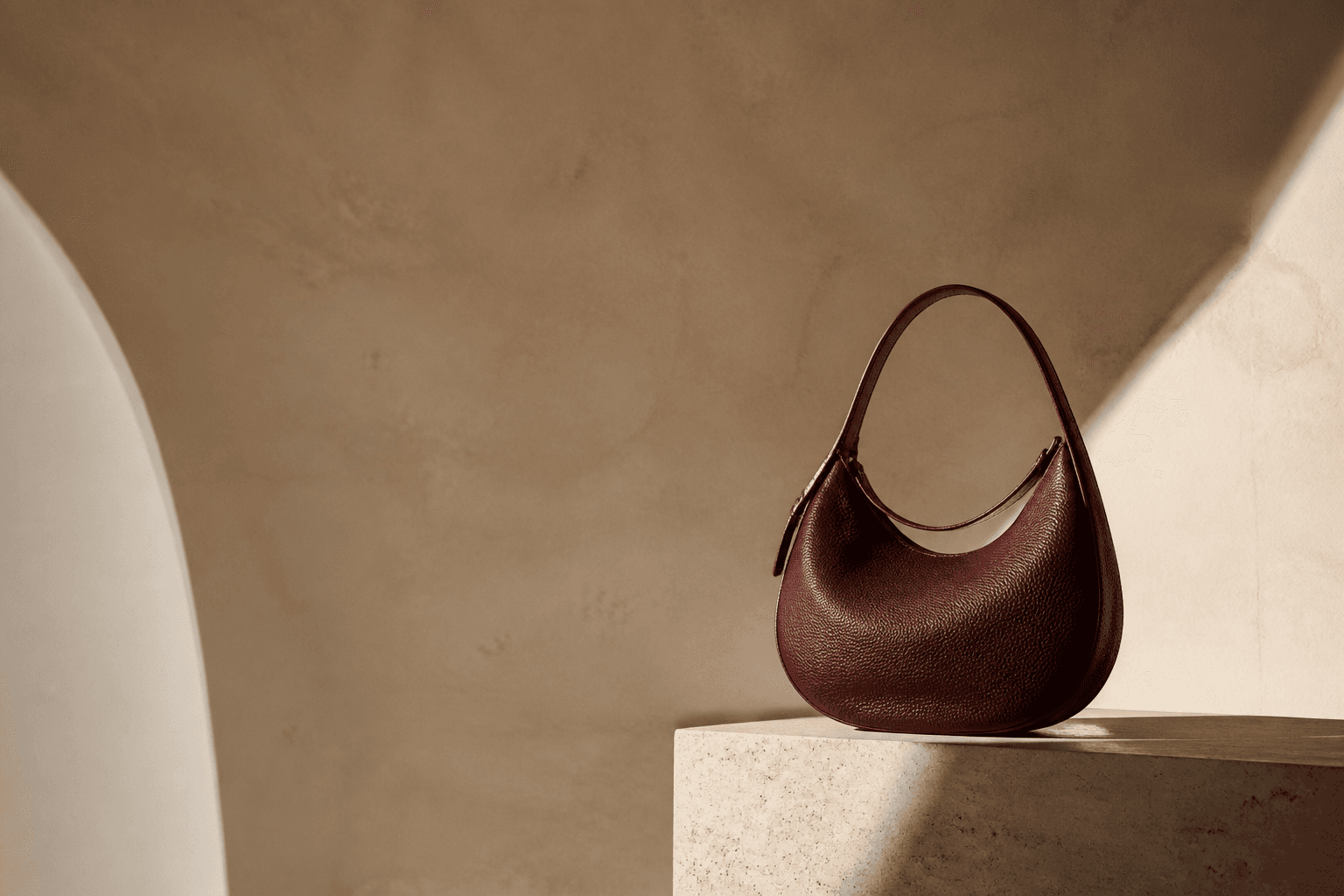 Oxblood leather developing a quiet patina